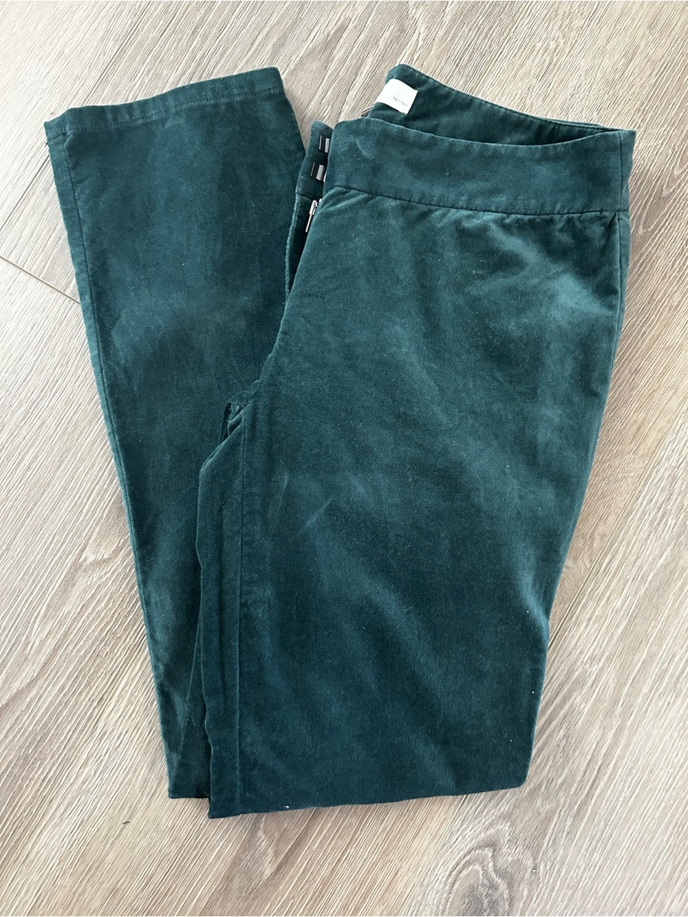 LOFT Deep Forest Green Velvet Trousers